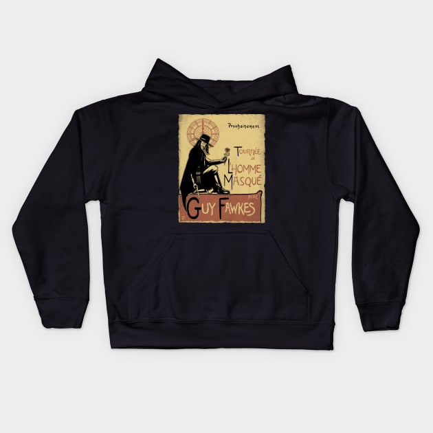 L'Homme Masqué Kids Hoodie by ddjvigo